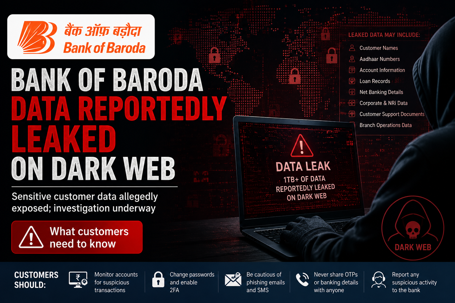 bank of baroda customer data-leak